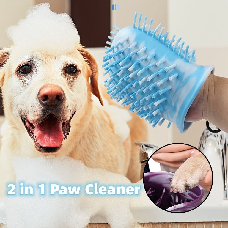 2-in-1 Dog Paw Cleaner Cup – Mess-Free Paws in Seconds! - Prateeks Woof Warehouse