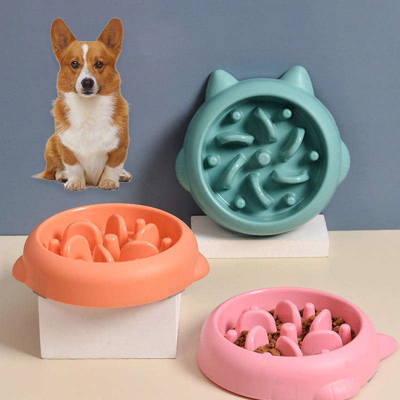"No More Gulping! Anti-Choke Slow Feeder Bowl for Dogs & Cats" - Prateeks Woof Warehouse