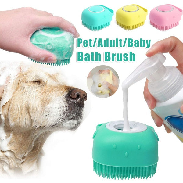Silicone Dog and Cat Bath Massage Gloves Brush - Prateeks Woof Warehouse