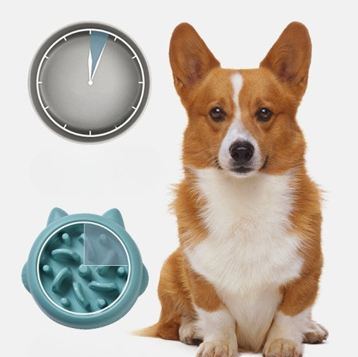"No More Gulping! Anti-Choke Slow Feeder Bowl for Dogs & Cats" - Prateeks Woof Warehouse