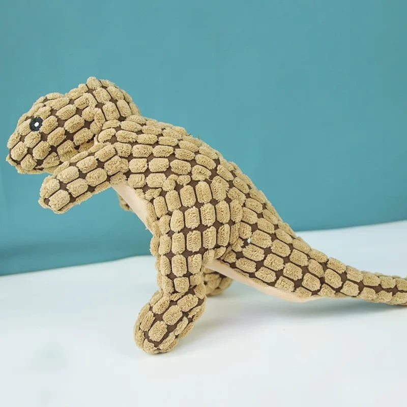 Plush Gator Chew Toy – Squeaky Dog Toy for Teeth & Training Fun - Prateeks Woof Warehouse