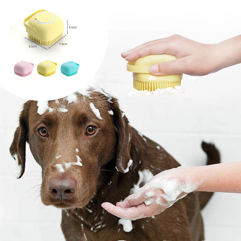 Silicone Dog and Cat Bath Massage Gloves Brush - Prateeks Woof Warehouse